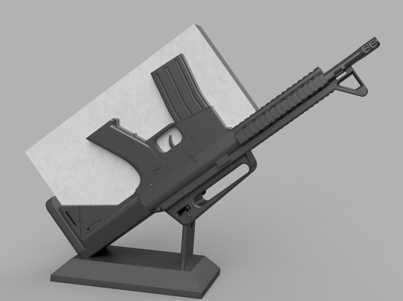 ar-15 gun business card holder