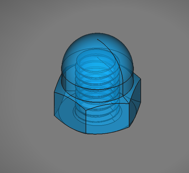 Cap Nut M14 Threaded