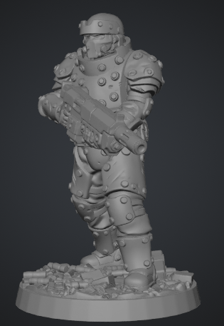 Tabletop Junker Warrior — miniatura 3