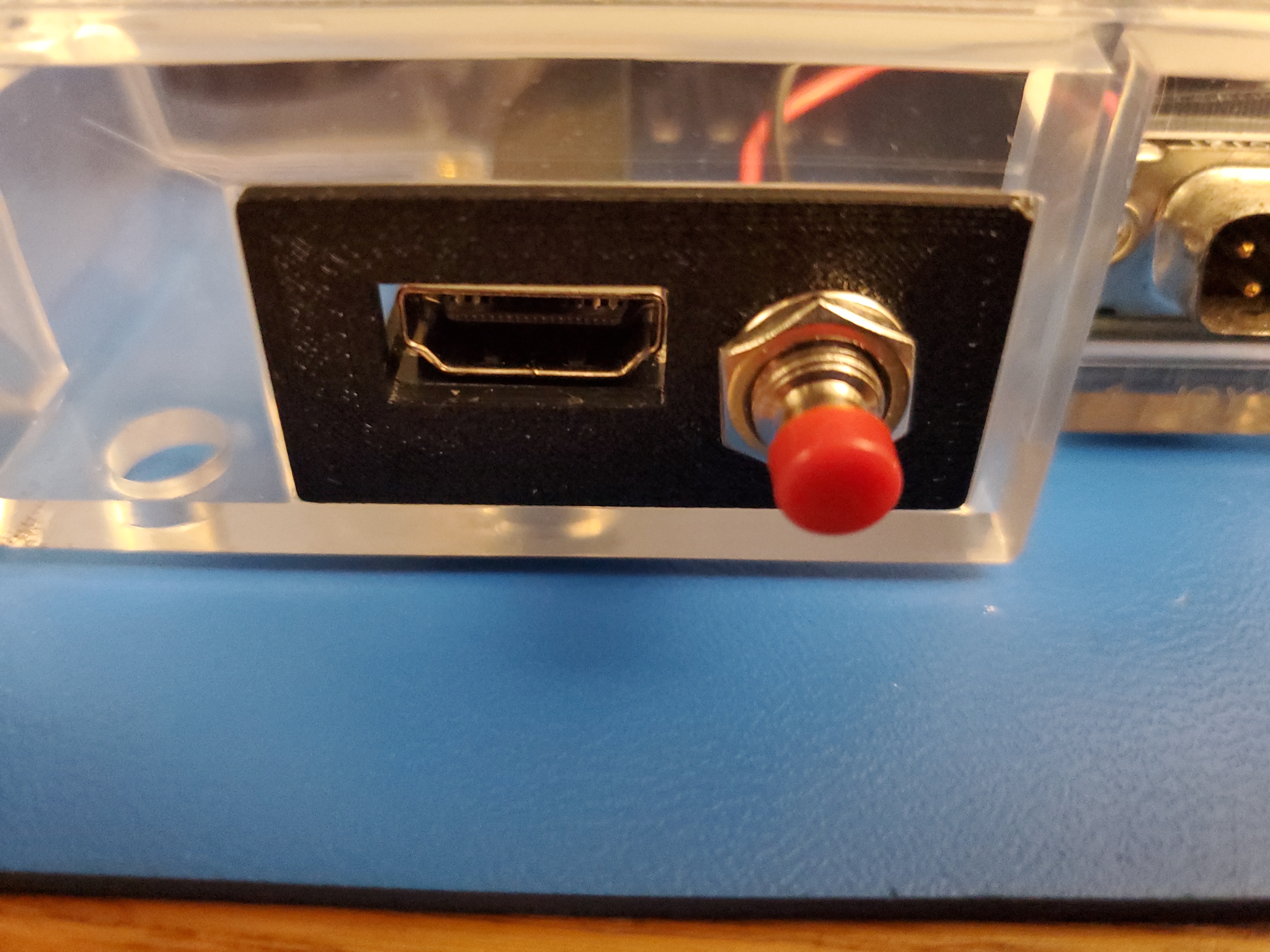 A1200.net A500 case RGB2HDMI backplate insert.