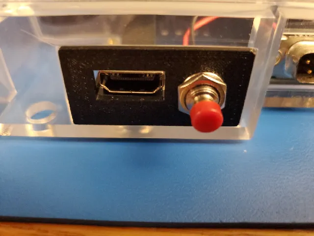 A1200.net A500 case RGB2HDMI backplate insert.