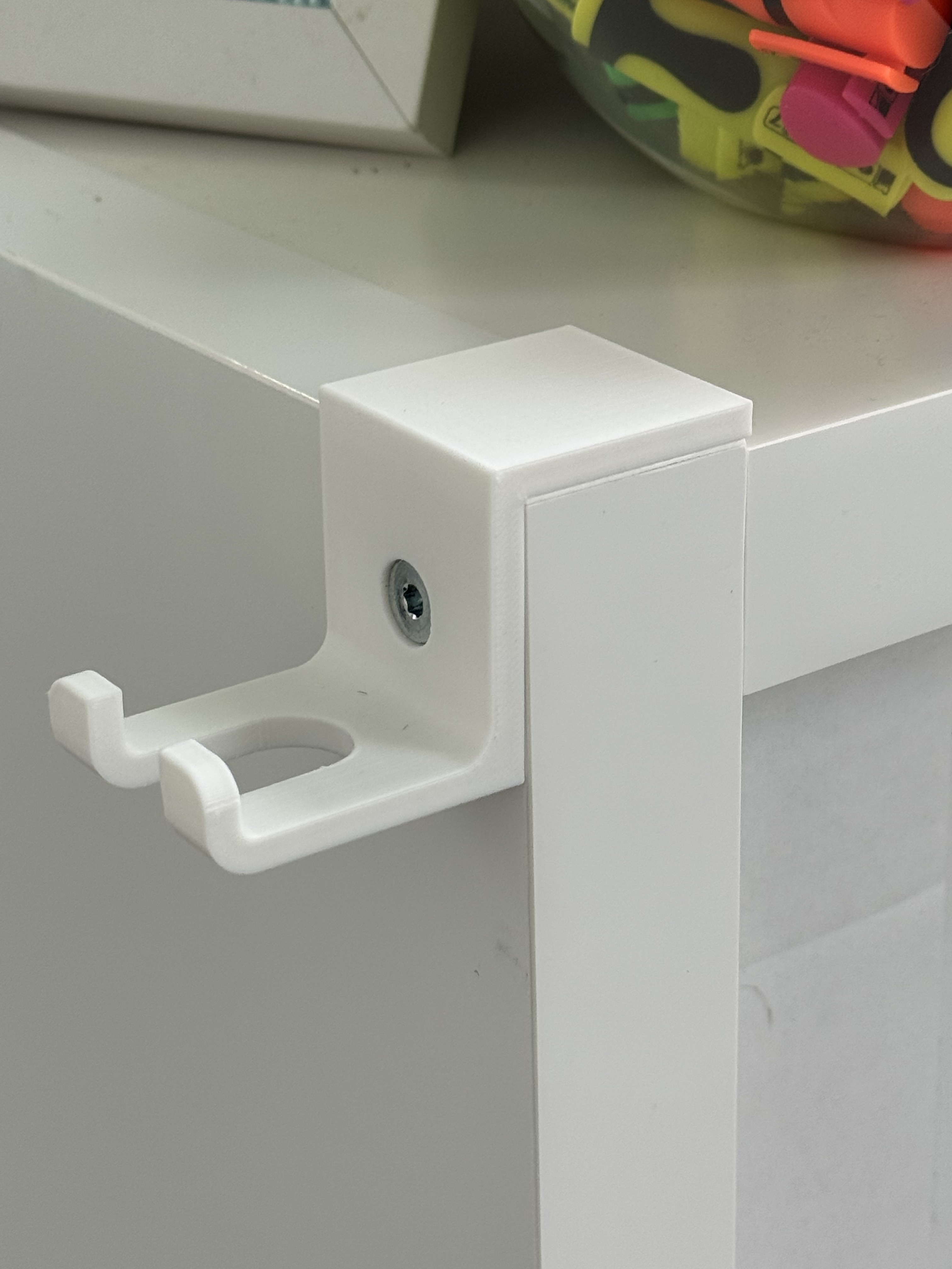 Kallax corner hook for window pole