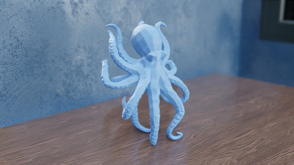 Low Poly Octopus — miniatura 3