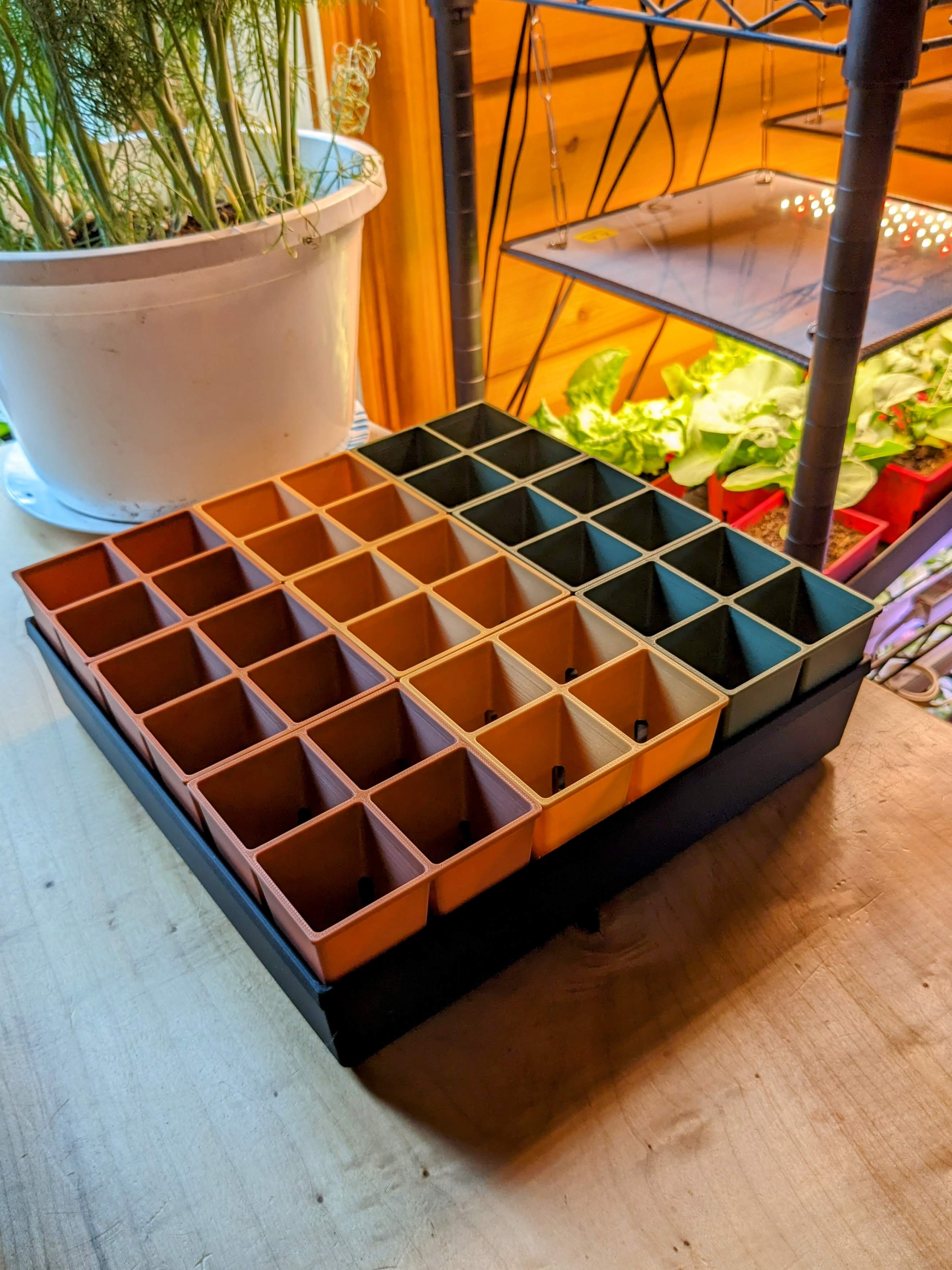Modular Reusable Seeding Pots — miniatura 4