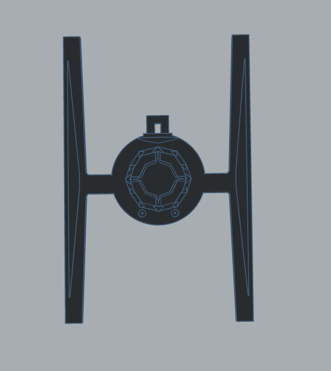 Tie Fighter Wall Art