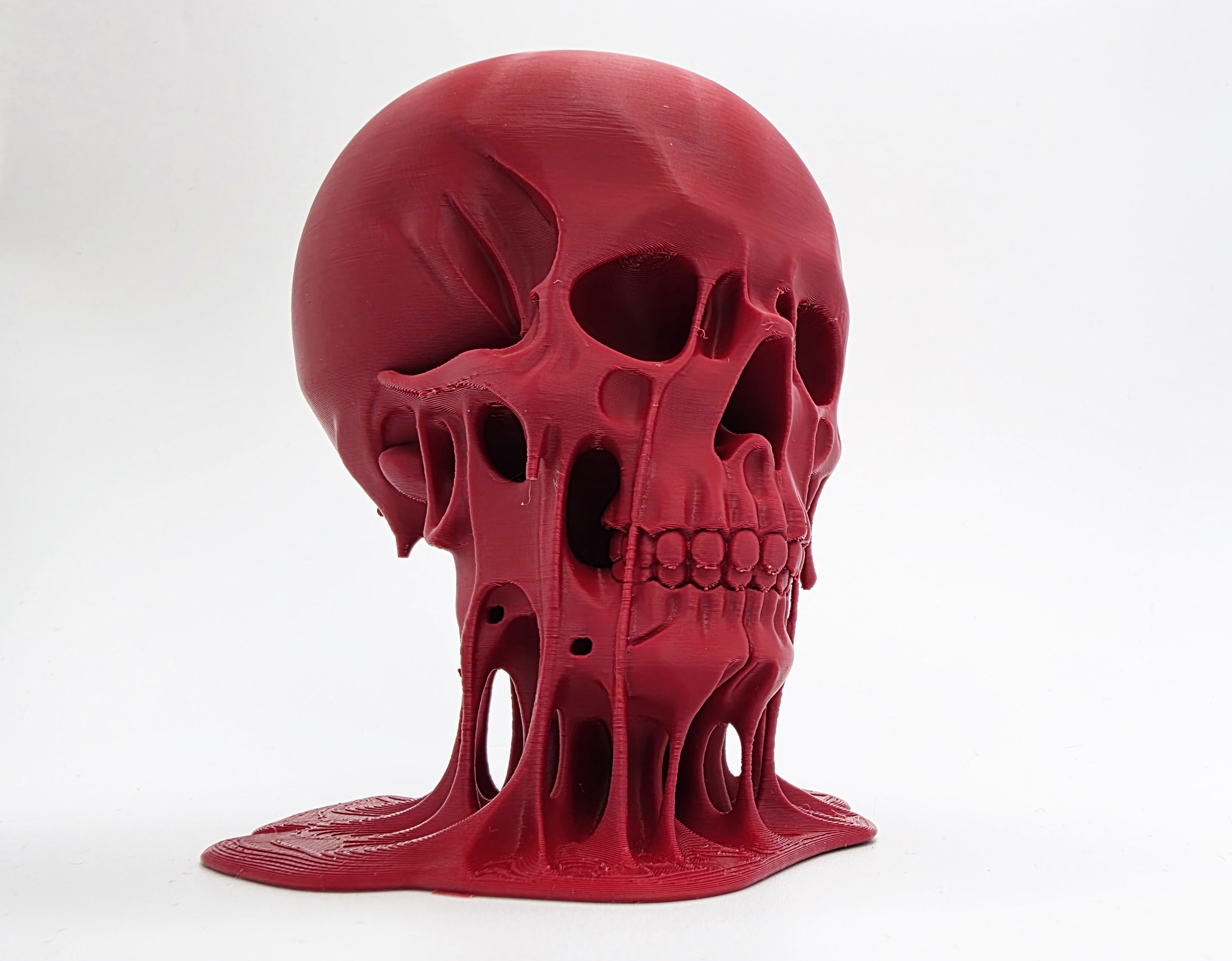 Bloody Melting Skull 3D model thumbnail