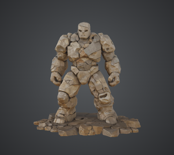 Stone Golem Warrior – Armoured Rock Elemental