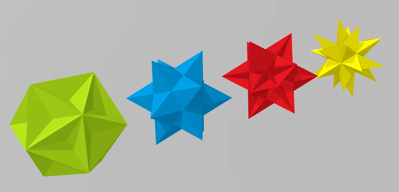 Kepler–Poinsot polyhedron - regular star polyhedra - Small