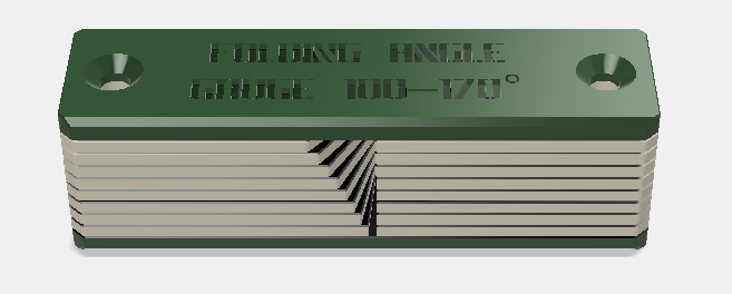 Folding Angle Gauge 100–170° – Internal & External Angle Templates ...