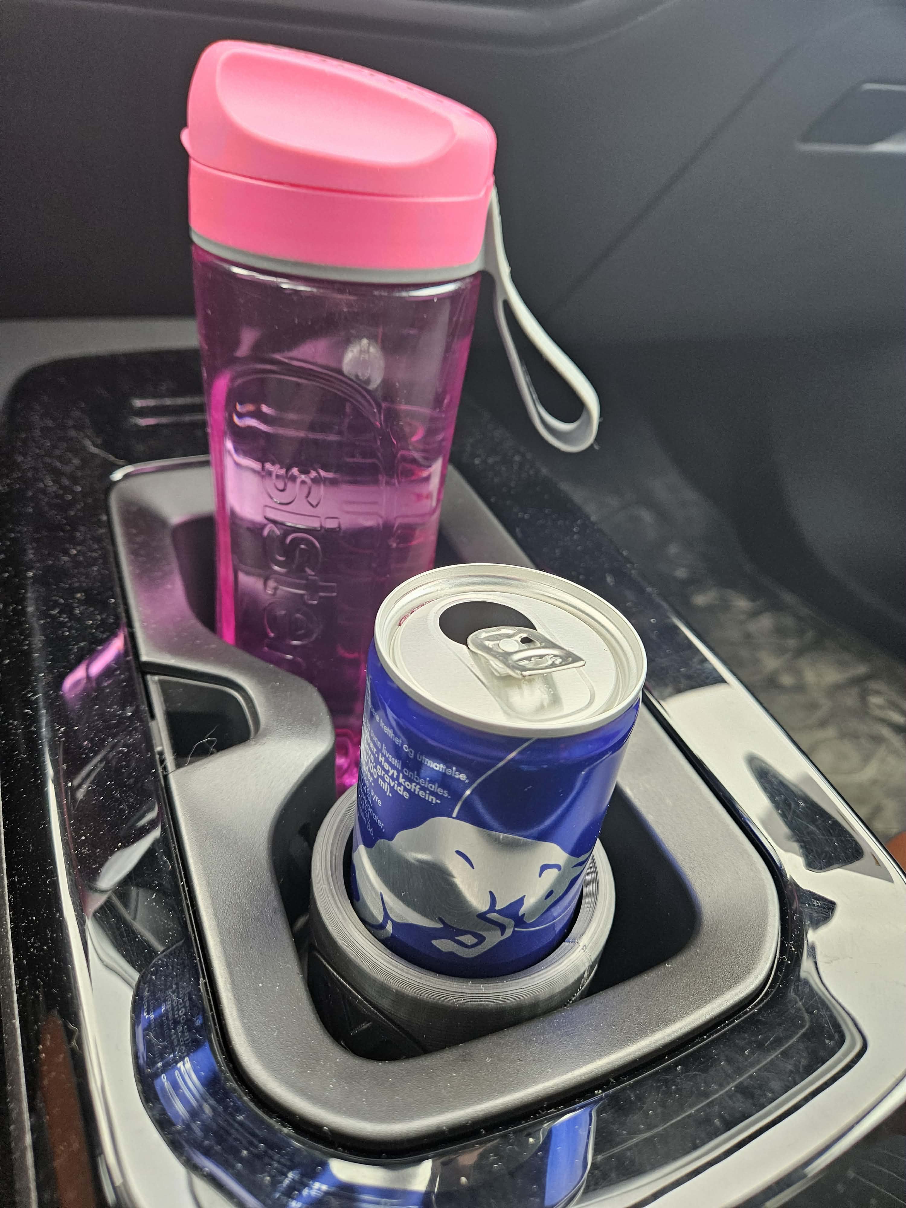 vw id4 cupholder adapter for a small can of soda