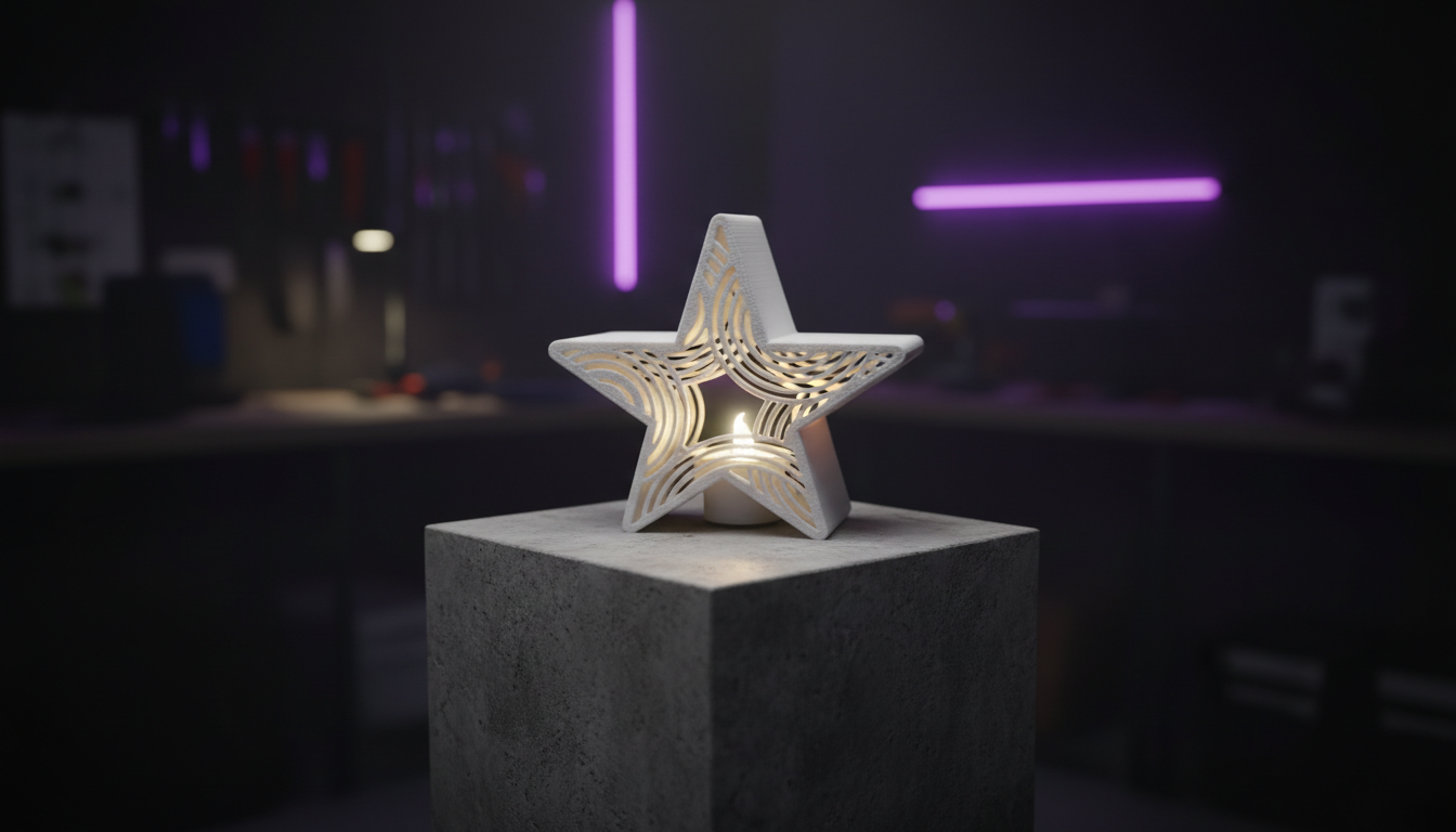 Night light "Star - Ornament"