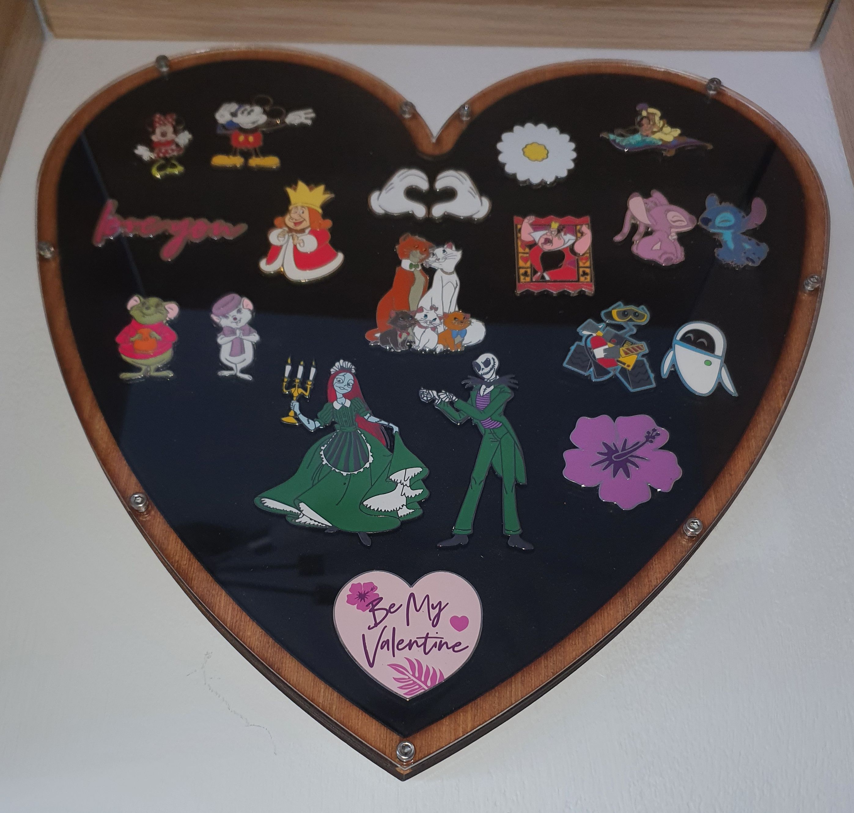 Disney pintrading Heart board - Lasercut
