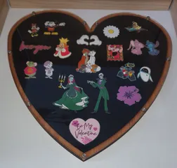 Disney pintrading Heart board - Lasercut