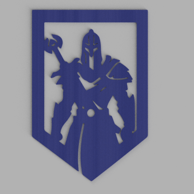 Knight Warrior Shield 3D model by PrintVision
