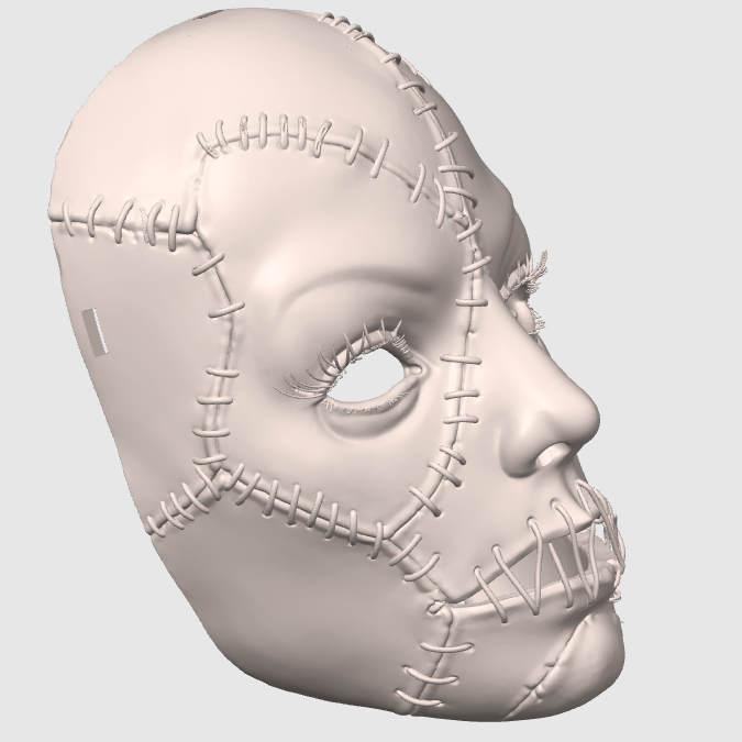 Female Stitched Mask by Schmit3D | Download free STL model | Printables.com