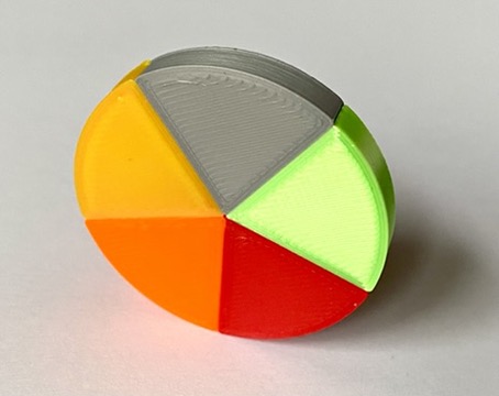 MMU-Test 5 Colors - 132 Tool Changes