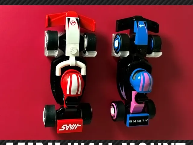 BRICK F1 Mini Race Car Wall Mount
