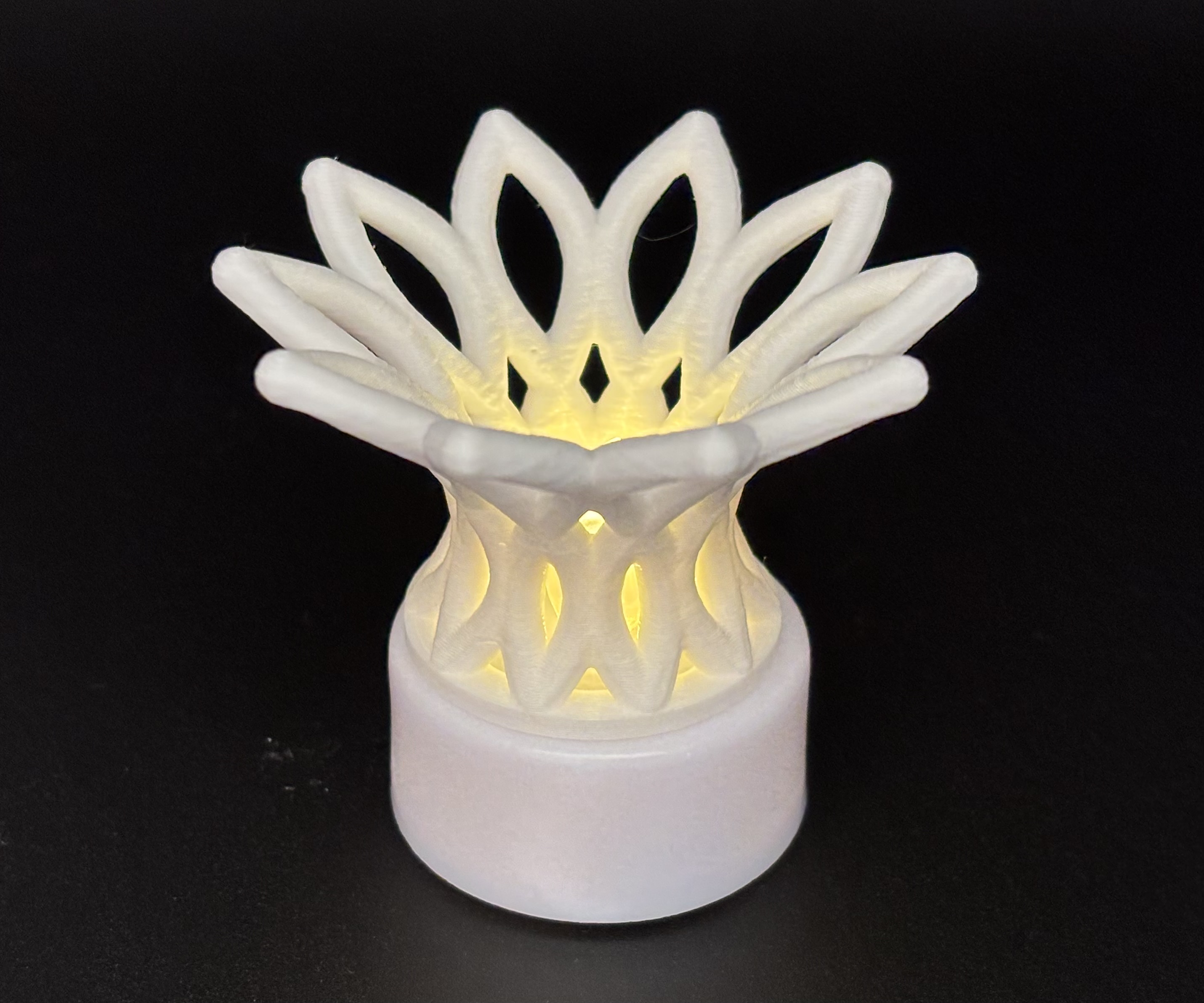Tea Light Toppers Geometric Cover Accents Set - Multiple Designs of Elegant Decor — thumbnail 8