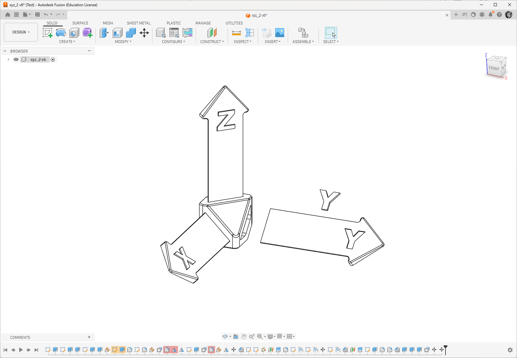 Miniatura 3 do modelo 3D Adjustable coordinate system