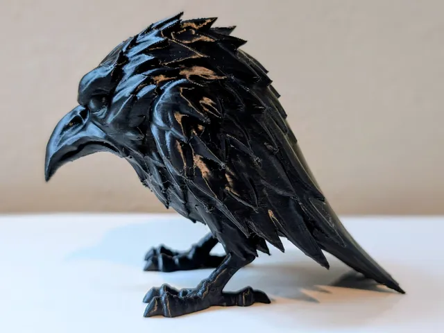 The Shadow Raven – Spooky Shelf Sculpture