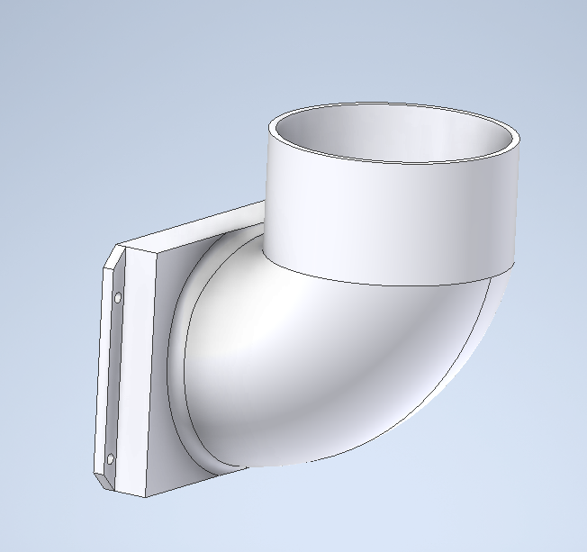 Prusa Core One Exhaust Duct + Gasket Remix 3D model