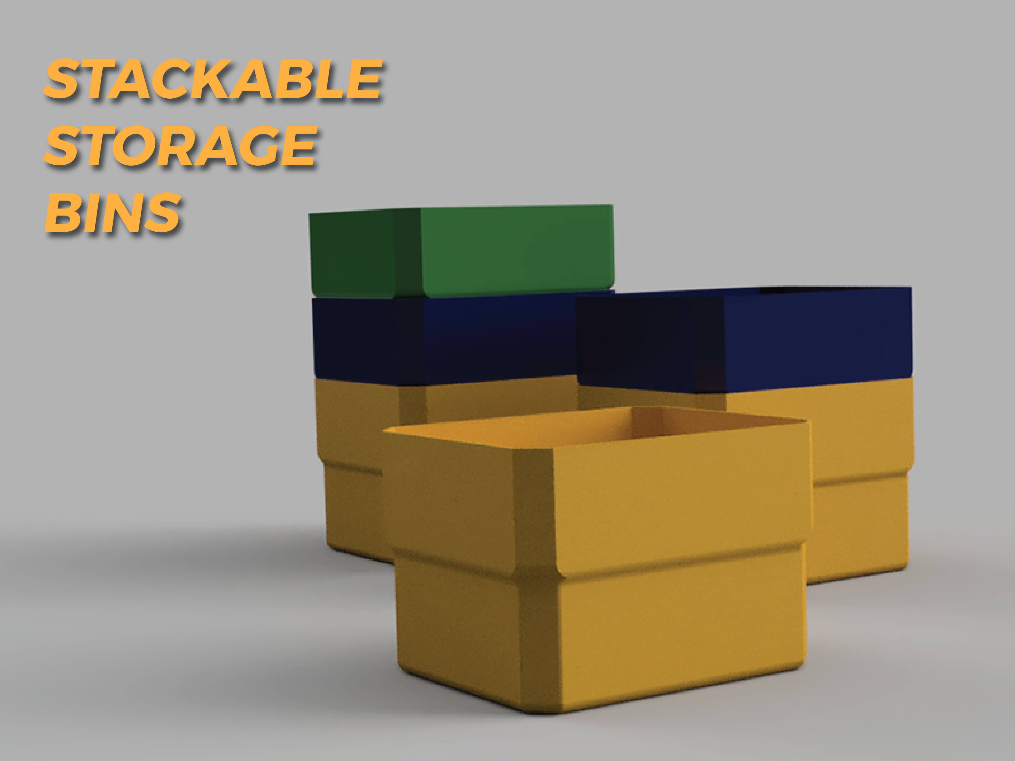 Stackable Storage Bin (Vase Mode)
