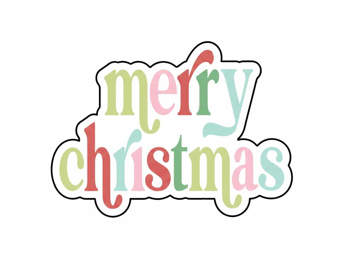 Merry Christmas Cookie Cutter