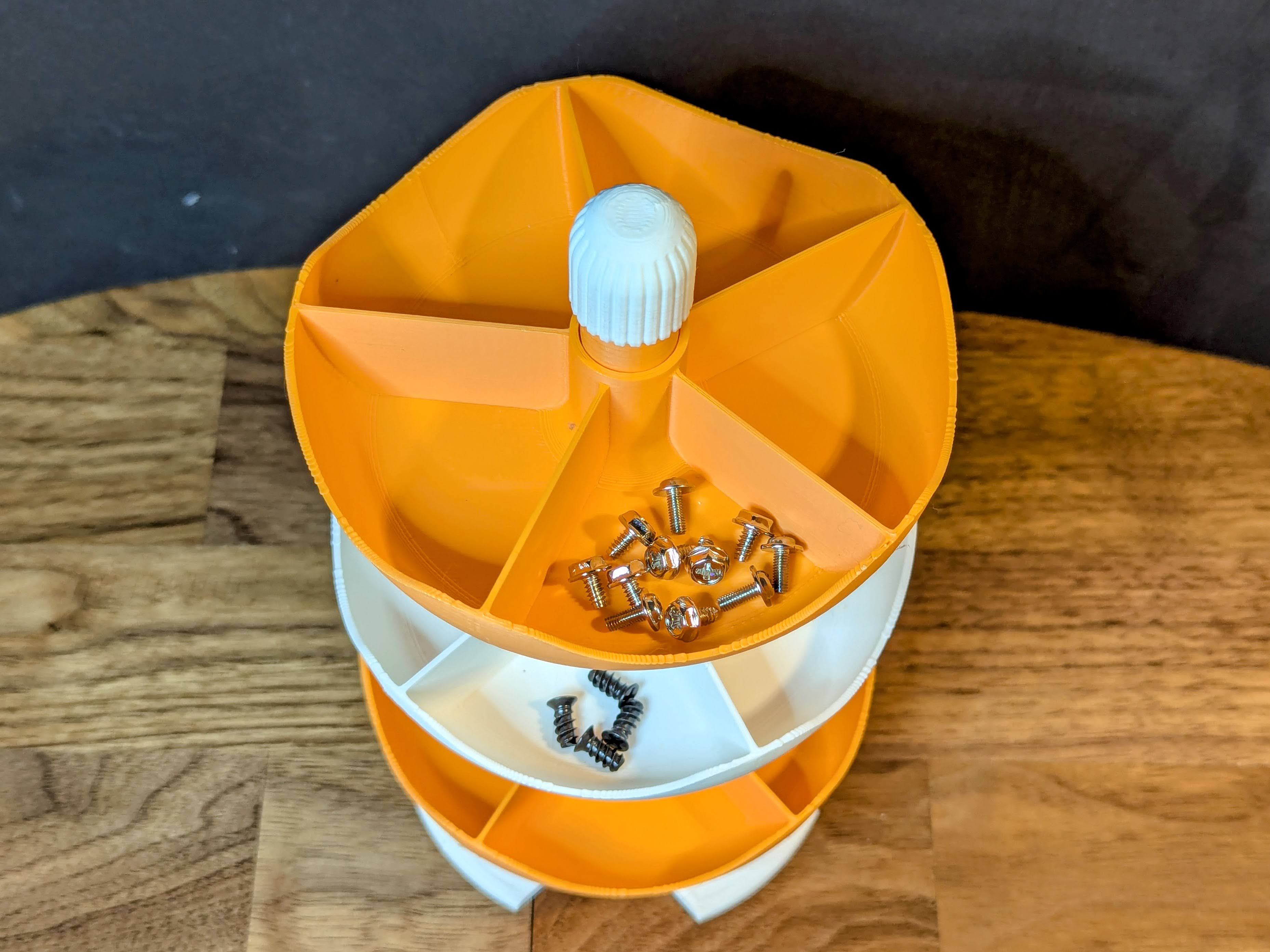 Miniatura 3 do modelo 3D Rotating Stackable Small-Parts Trays