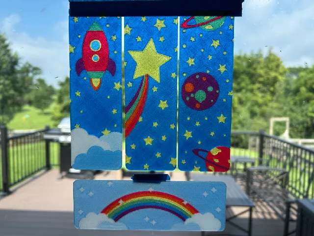 Stained Glass Bookmarks (AMS - RYBW)