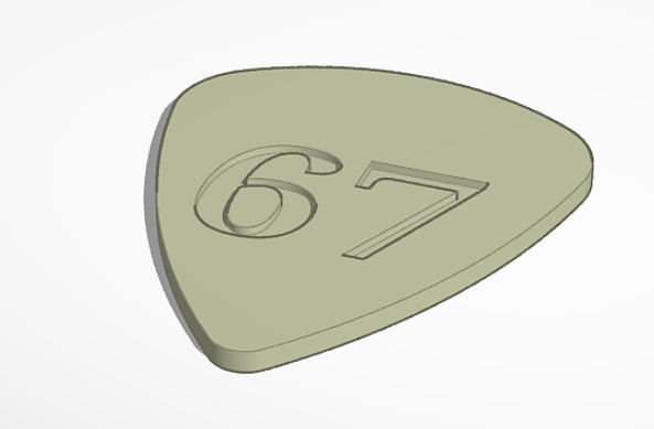 67 Guitar Pick