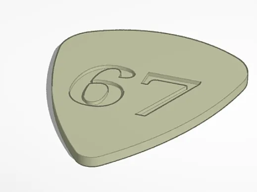 67 Guitar Pick
