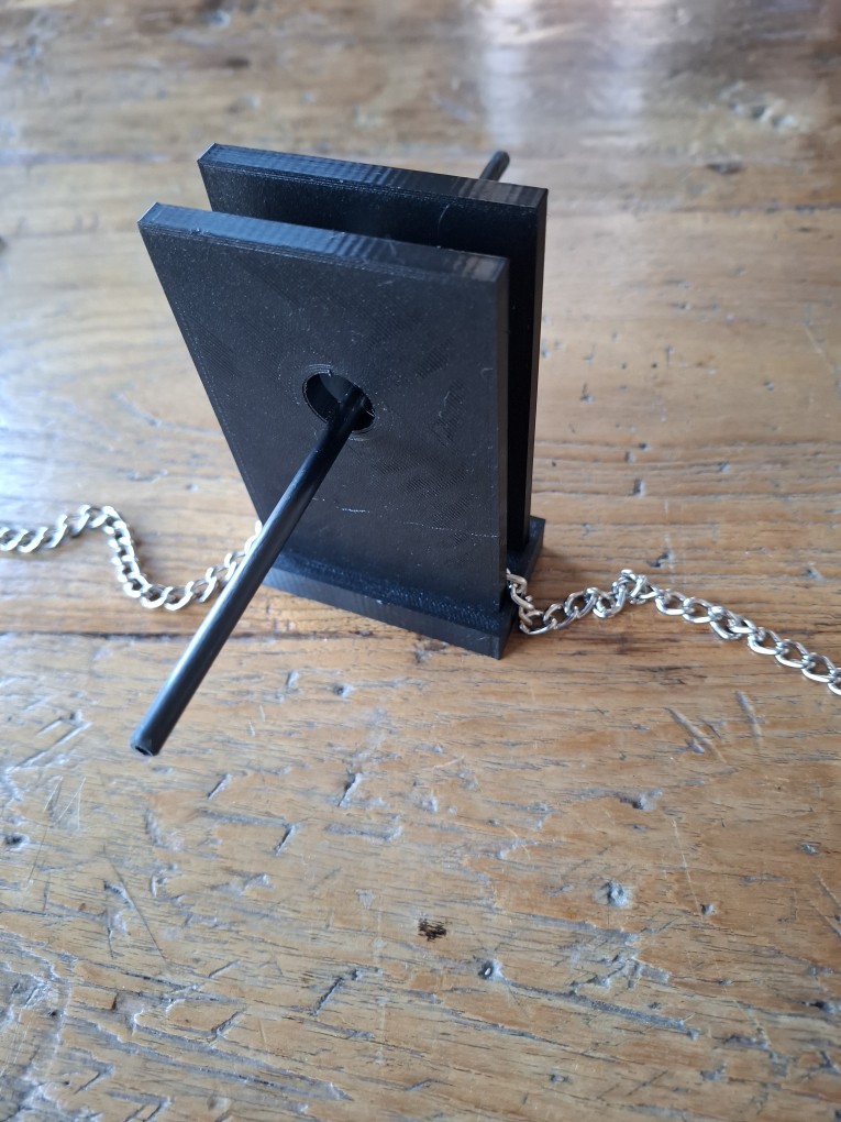 Chain escape magic trick (Necklace through stick)
