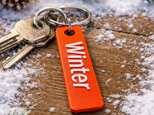 Winter keychain