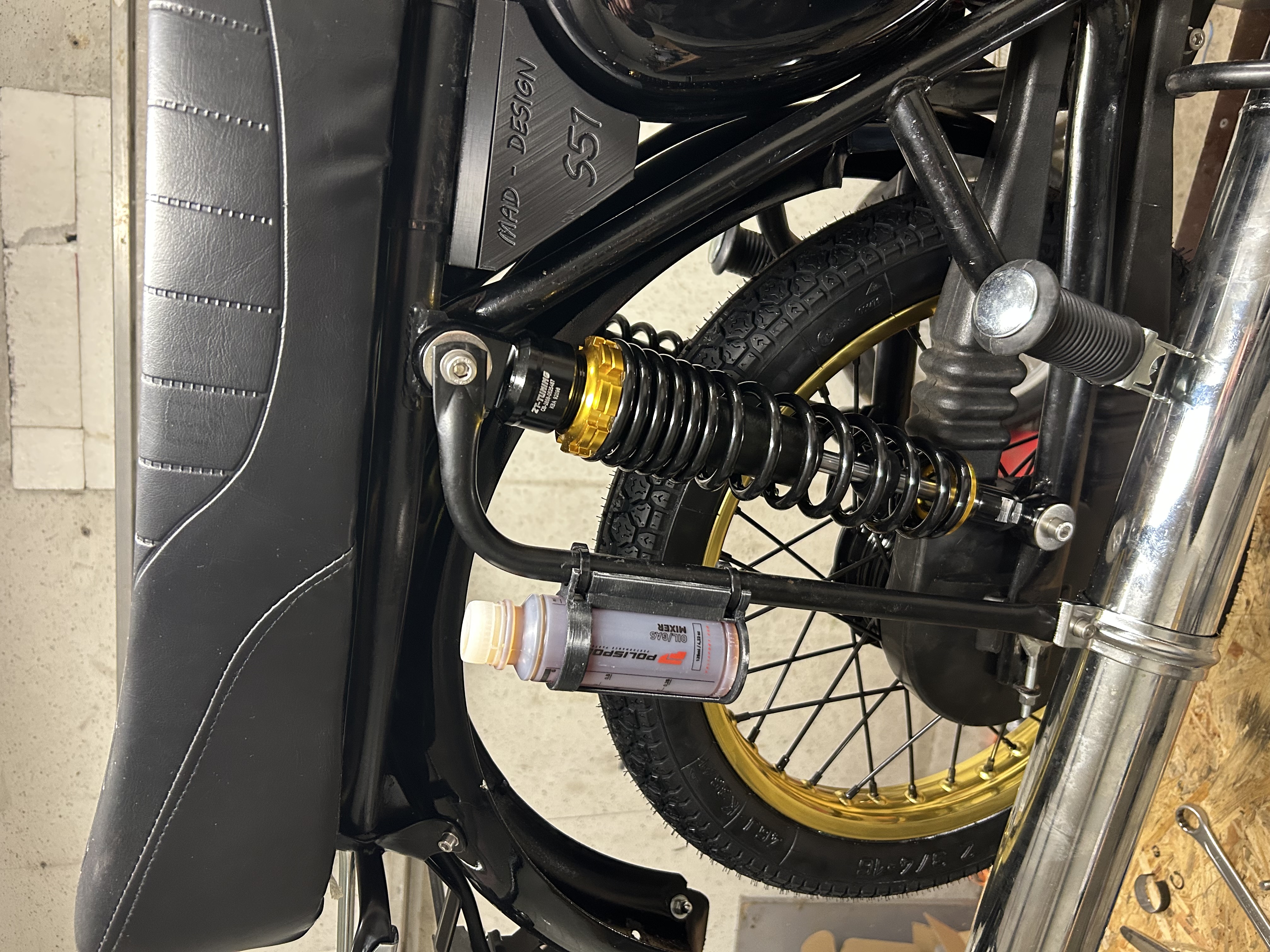 Simson S51 / S50 Mischöl halter Öl