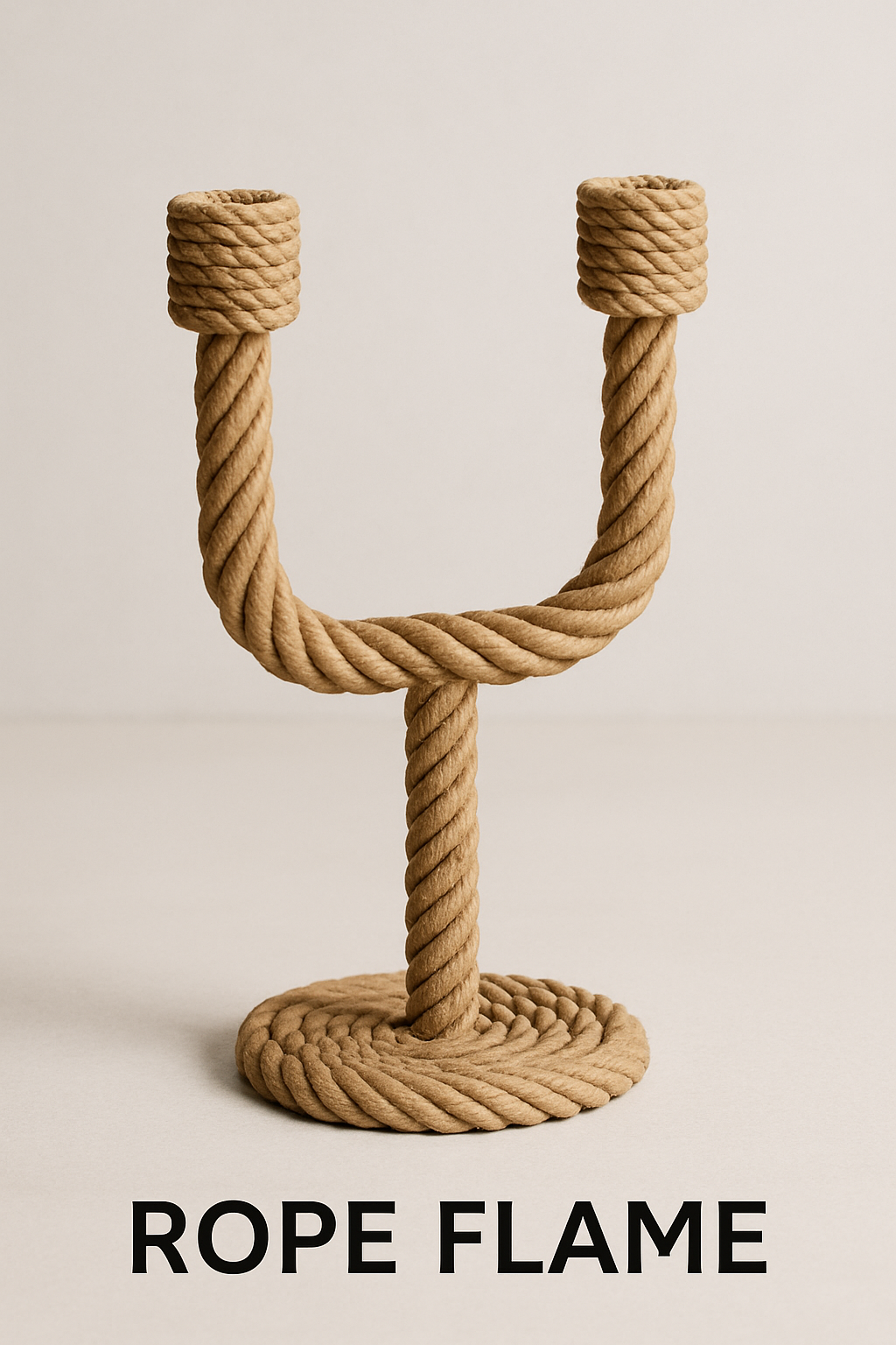 Rope Flame — Twisted Candle Holder