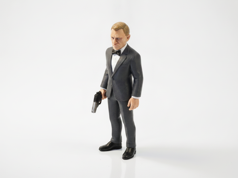 Daniel Craig James Bond Figurine Movies 3D Printable