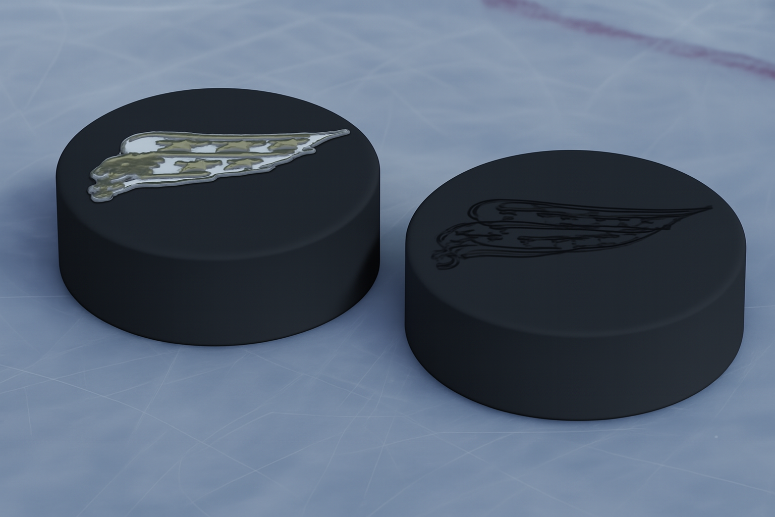 Washington Capitals 1990s NHL Hockey Puck Logo
