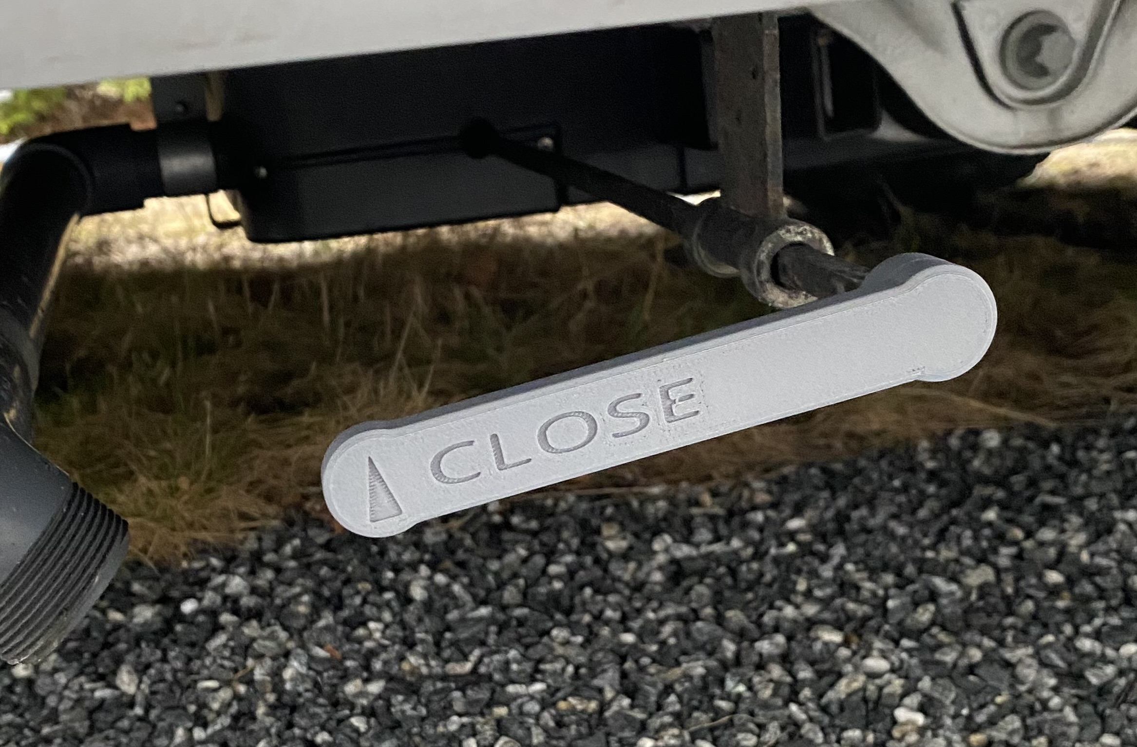 Camper waste water handle (8mm) - longer