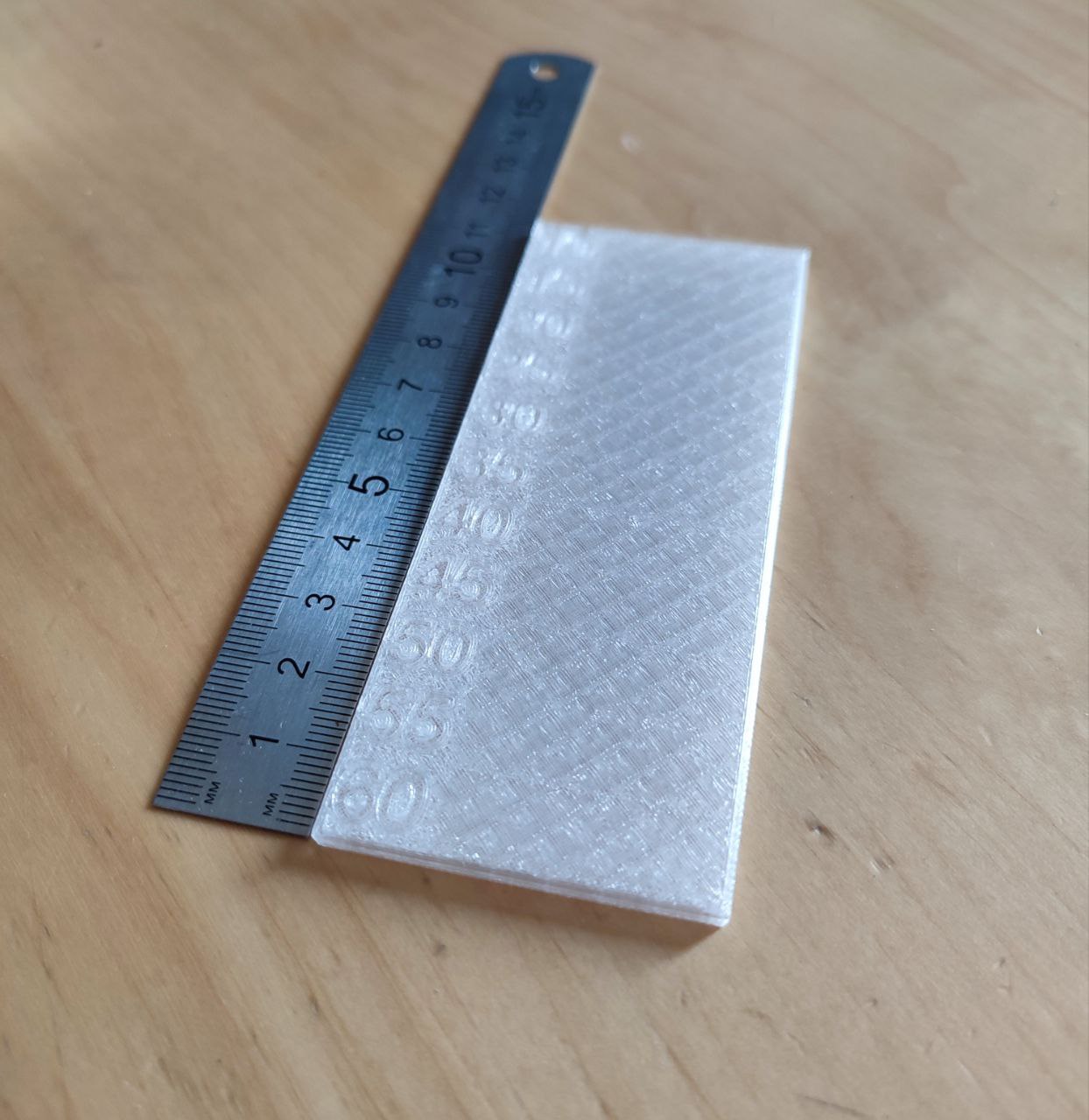 Ironing flow test