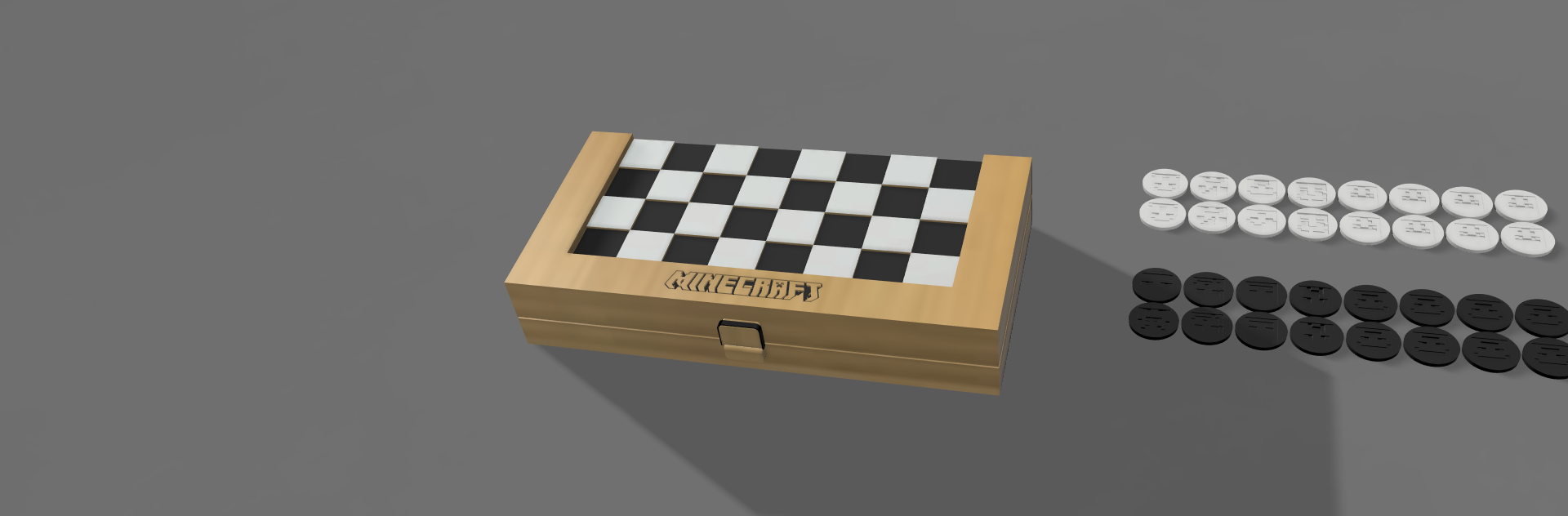 Miniatura 3 do modelo 3D minecraft chess