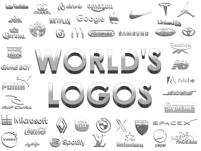 +100 World famous logos (+DXF)
