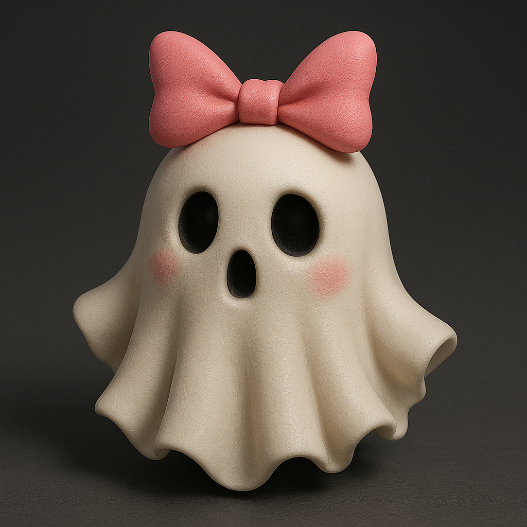 Roztomilý holčičí halloweenský duch/ Cute girly Halloween ghost