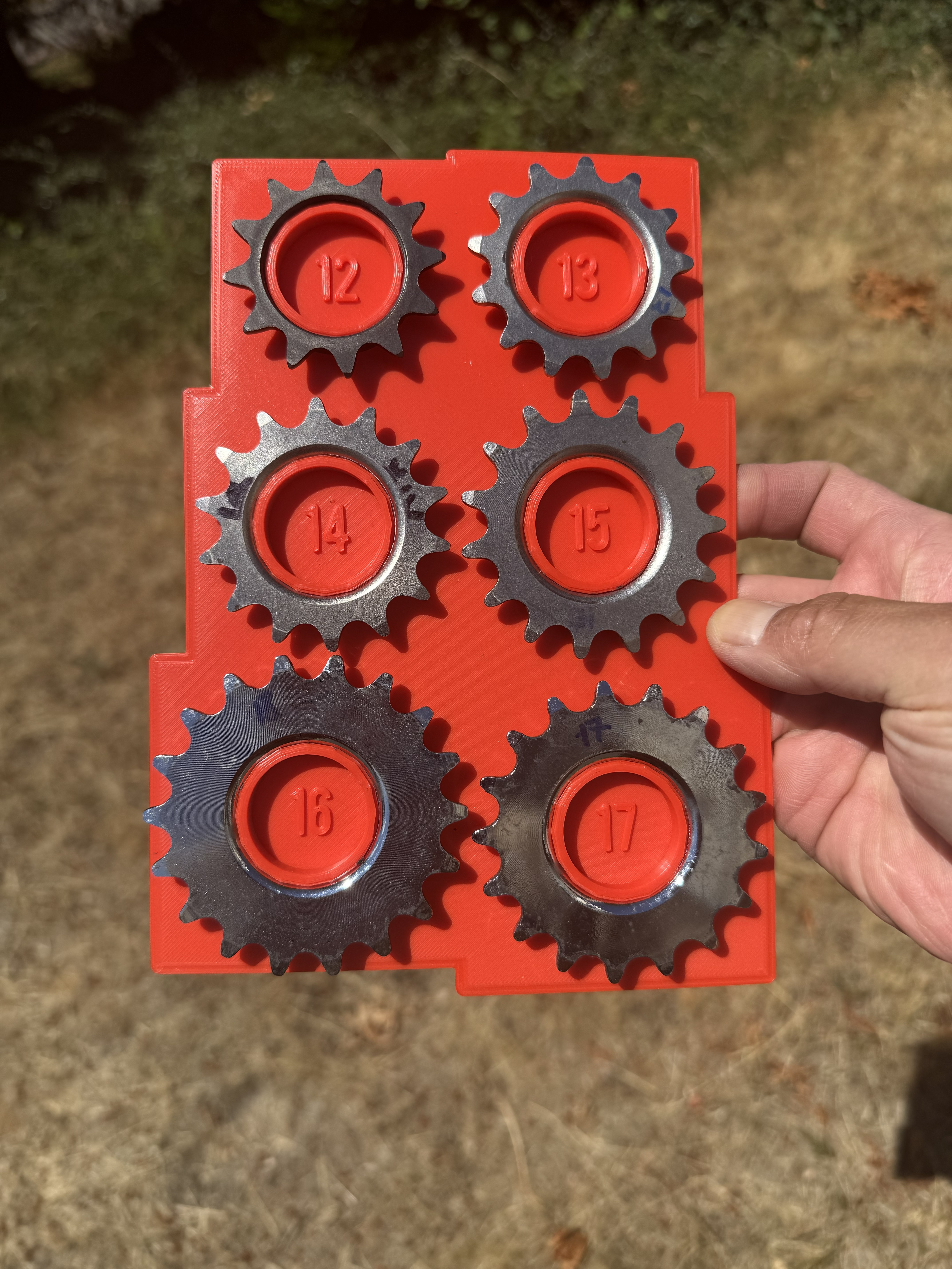 Threaded Track Cog/Sprocket Organizer ISO 1.375" x 24 tpi