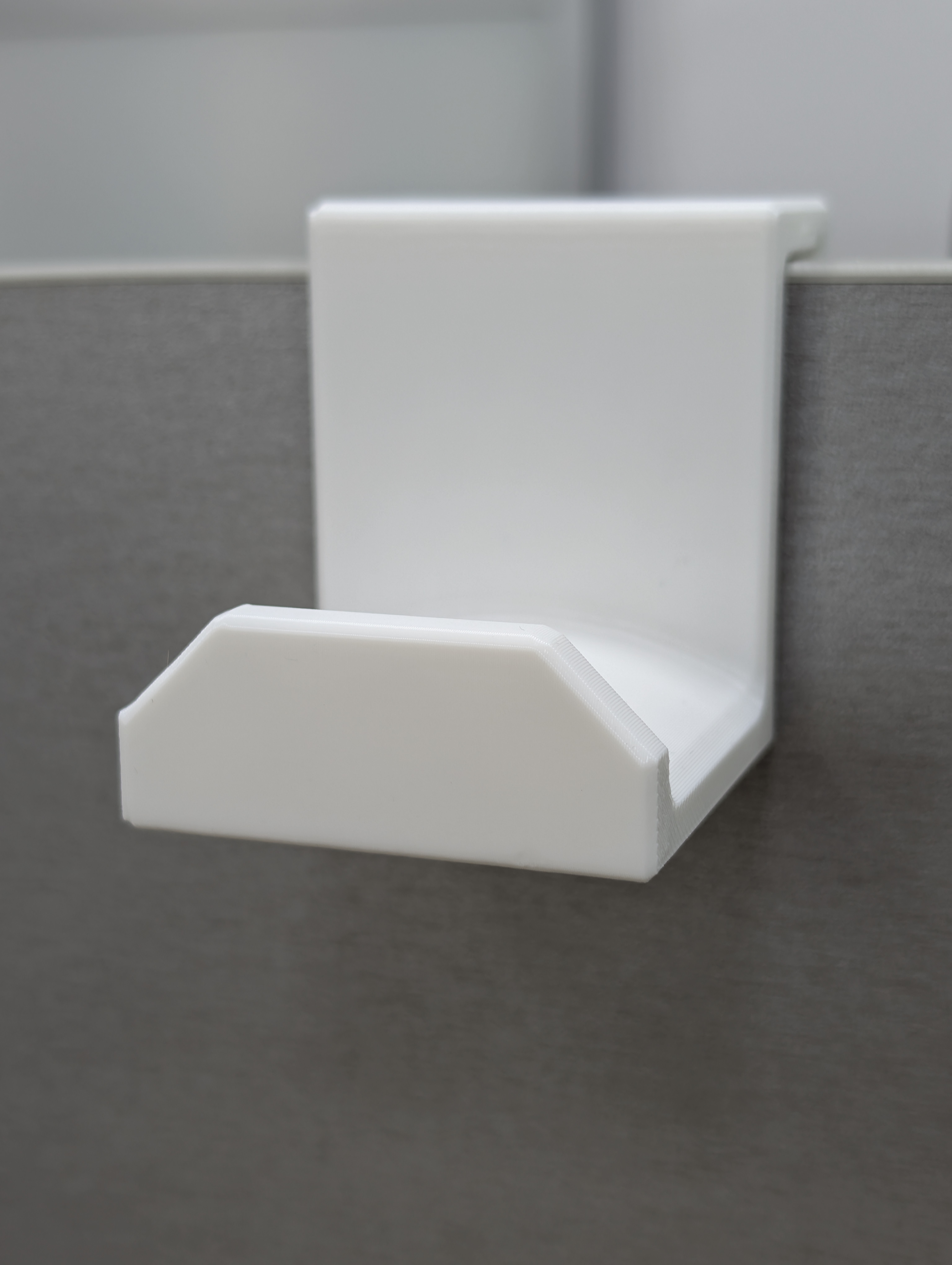 Yet another headphones holder for cubicle divider