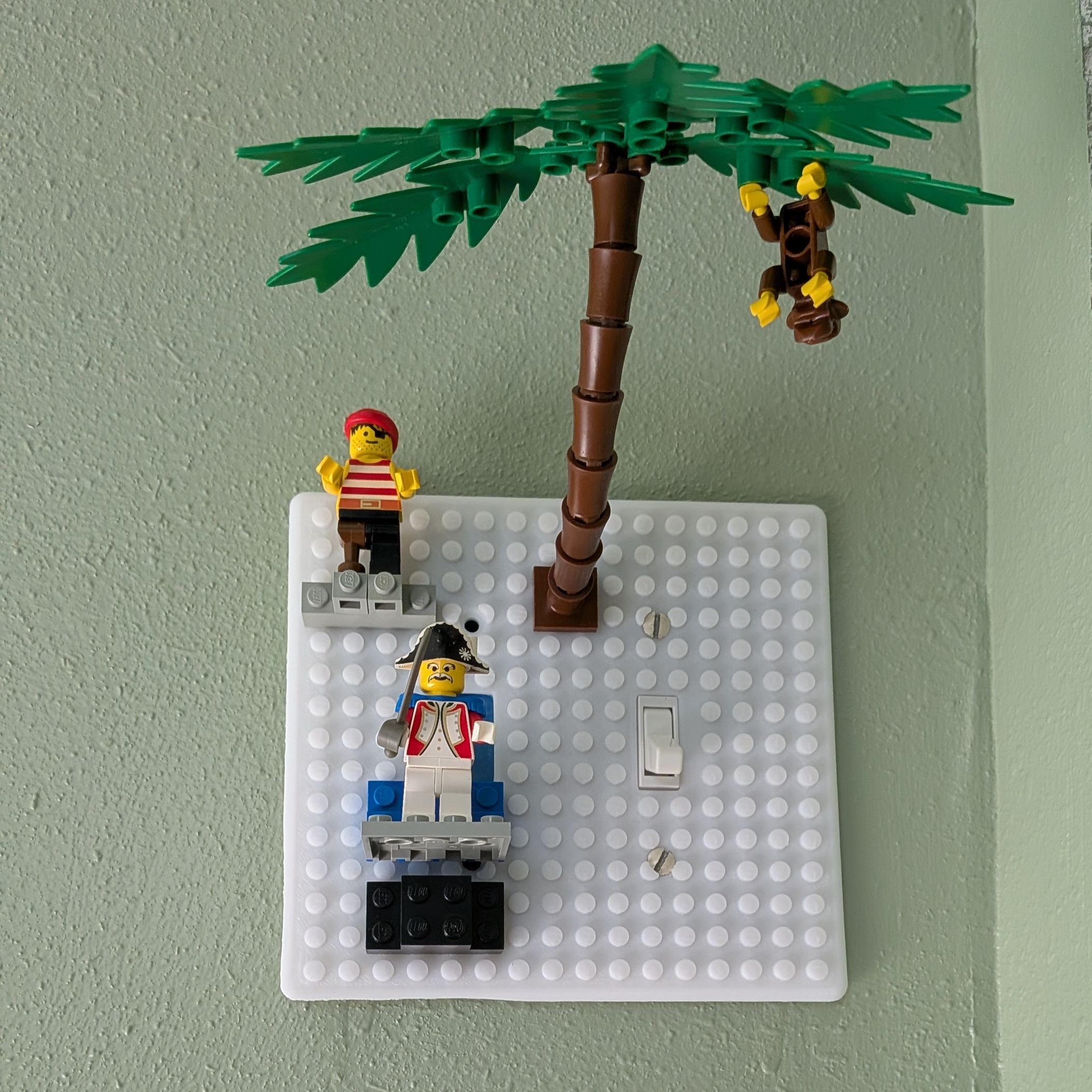 Lego Double Light Switch Cover