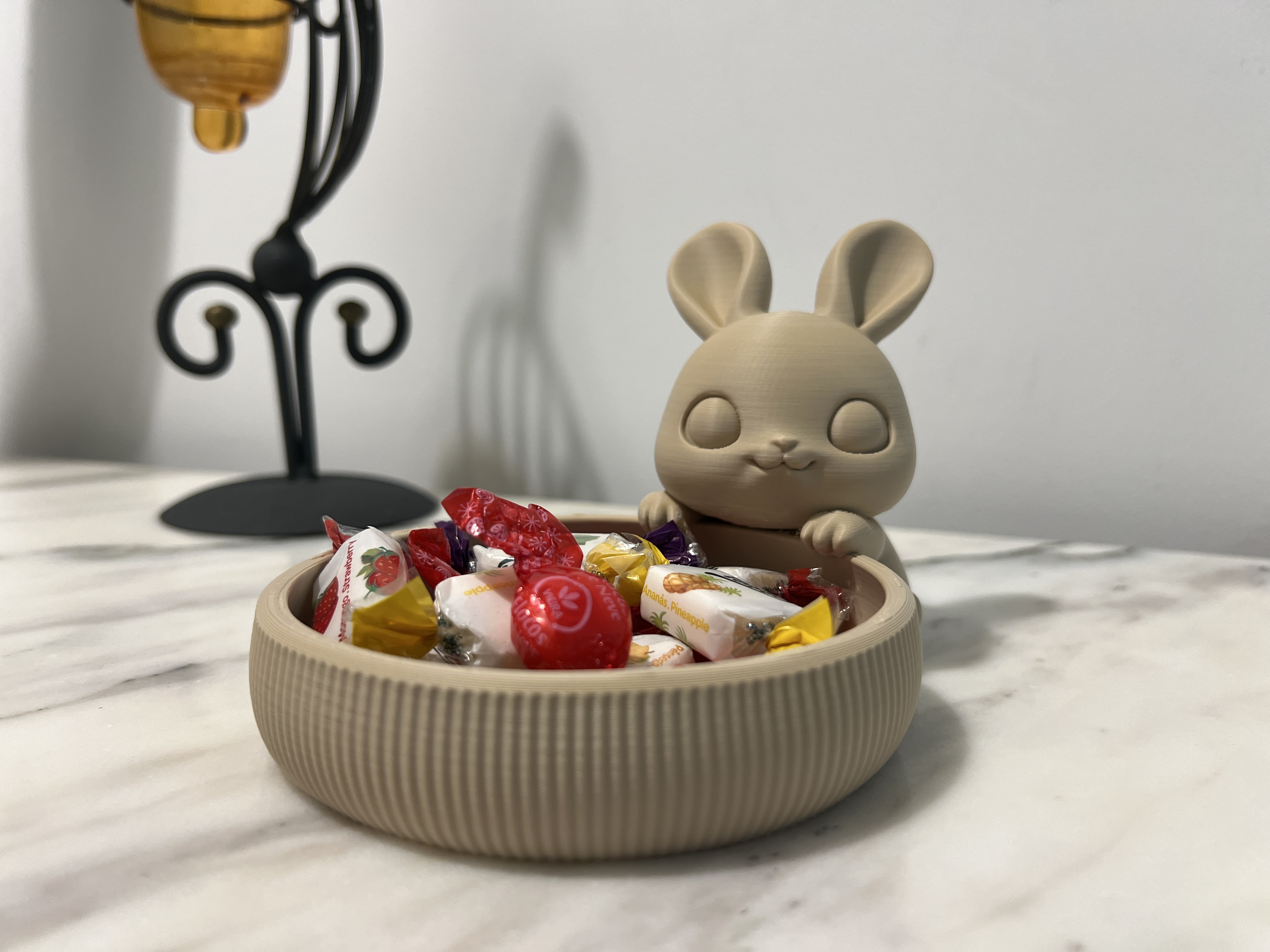 Nibble Treats - Cute Chibi Easter Bunny Bowl 3D model by JC Makes