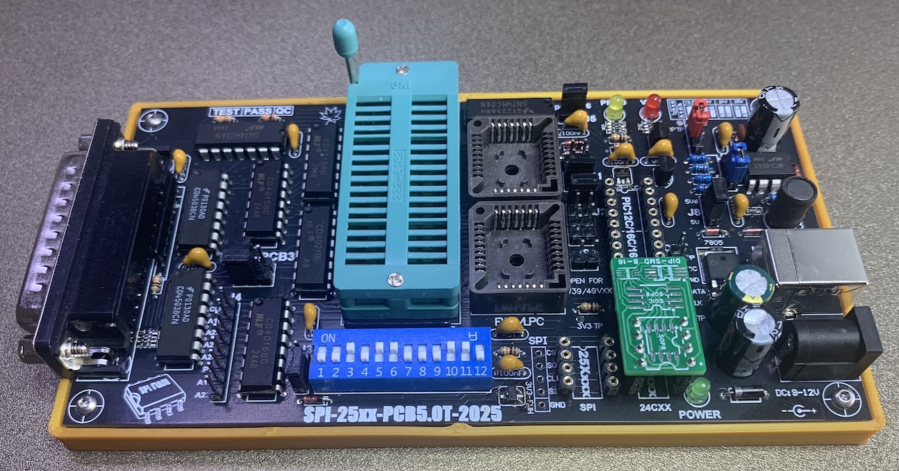 Willem EPROM Programmer SPI-25xx-PCB5.0T-2025 Tray