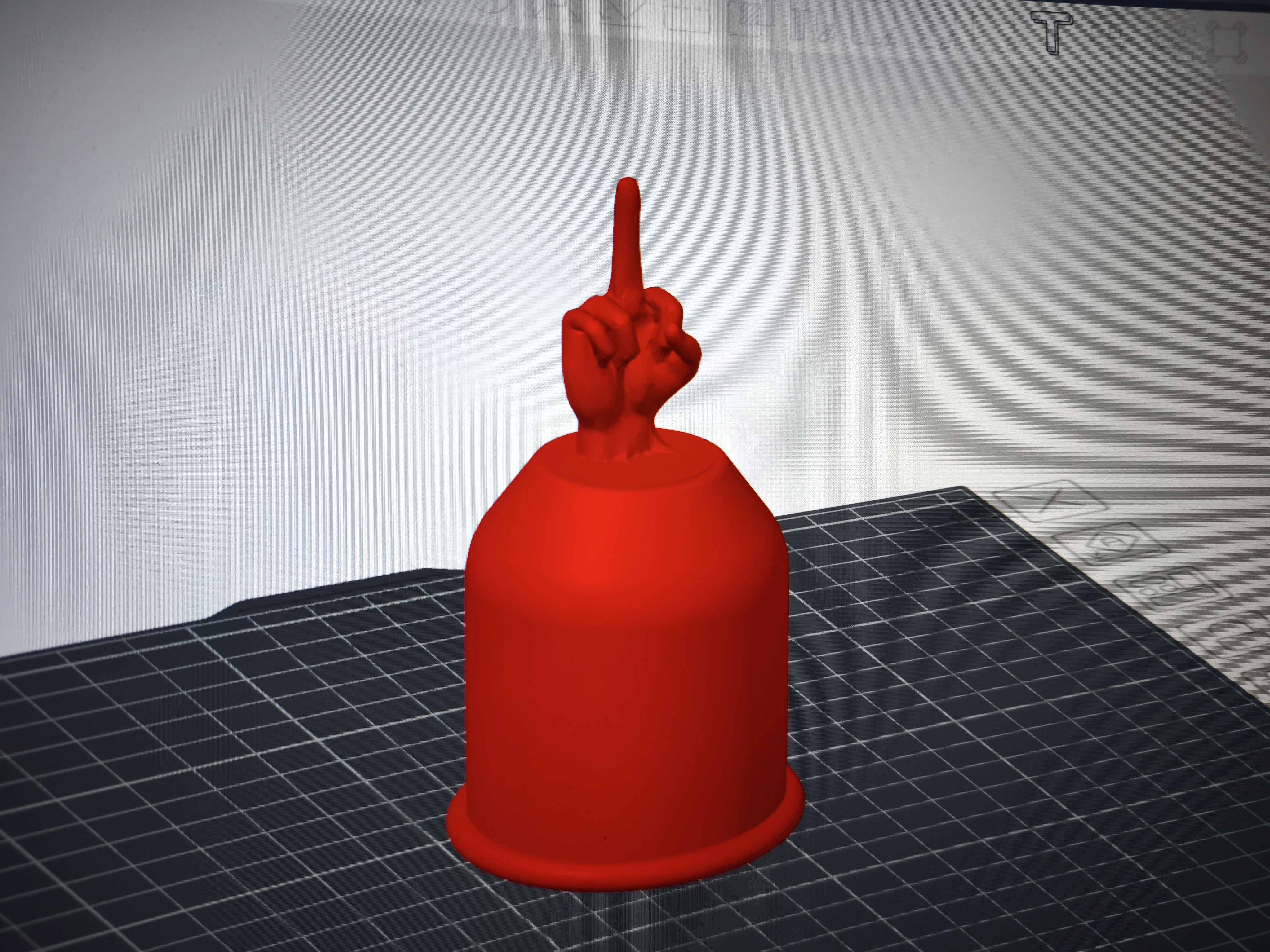 Hitch Cap-Middle FInger