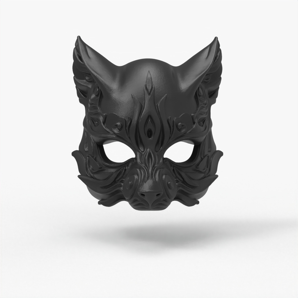 3D Printable Fox mask –Mask for Cosplay & Halloween Headgear