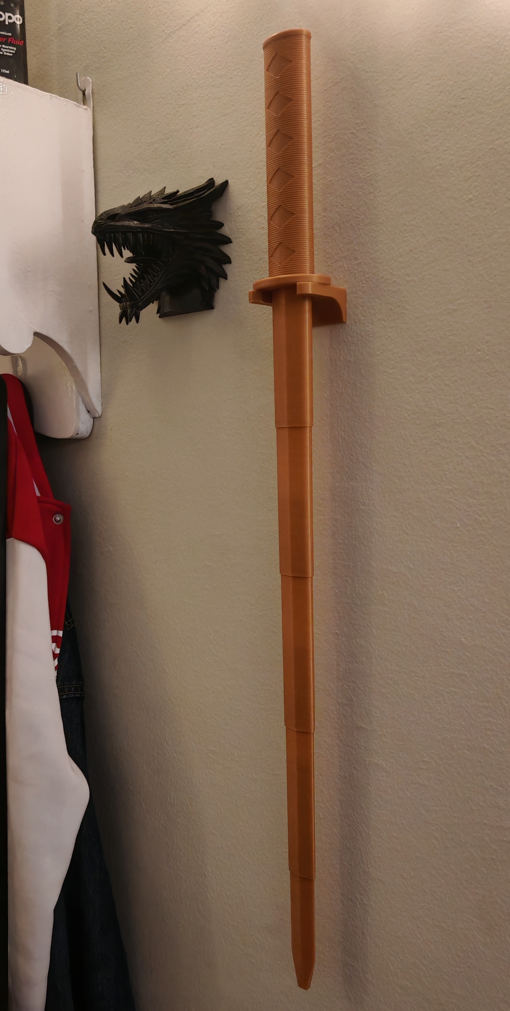 Wall Sword Holder for Collapsing Katana